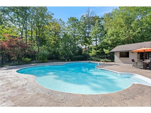 27 Mcdougall Road, Waterloo, ON - Outdoor With In Ground Pool With Deck Patio Veranda With Backyard