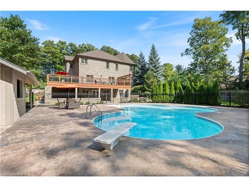 27 Mcdougall Road, Waterloo, ON - Outdoor With In Ground Pool With Deck Patio Veranda With Backyard