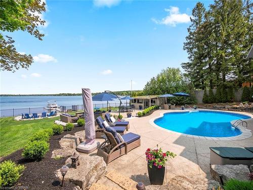 129 Rennie Boulevard, Fergus, ON - Outdoor With In Ground Pool