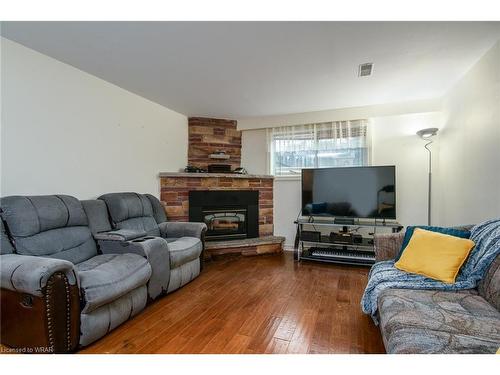 421 Franklin Street N, Kitchener, ON - Indoor Photo Showing Living Room With Fireplace