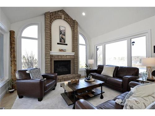 56 Conservation Trail, Belwood, ON - Indoor Photo Showing Living Room With Fireplace