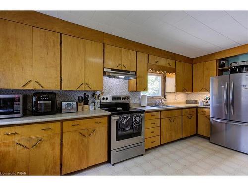 3064 Adelaide Street, Fordwich, ON - Indoor Photo Showing Kitchen With Double Sink