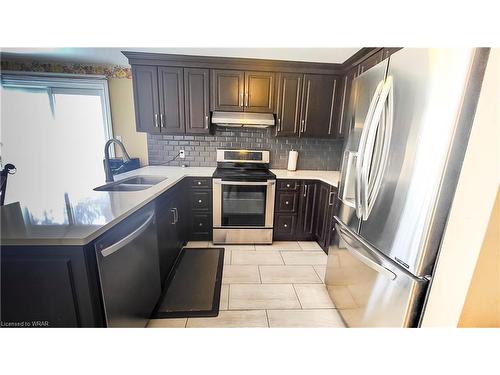 35 Rushbrook Drive, Kitchener, ON - Indoor Photo Showing Kitchen With Double Sink