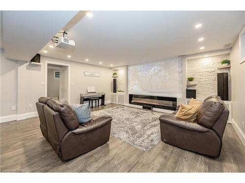 55 Valleyscape Drive, Kitchener, ON - Indoor With Fireplace