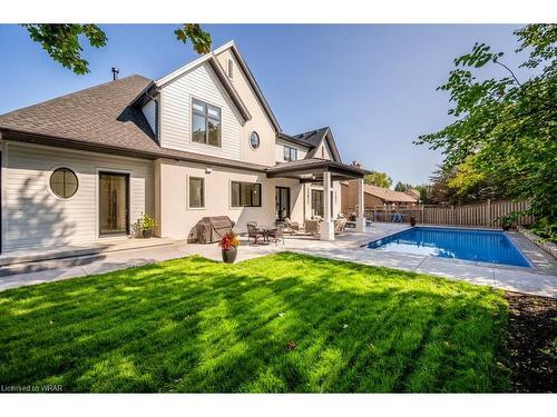 35 Huntley Crescent, Kitchener, ON - Outdoor With In Ground Pool With Deck Patio Veranda With Backyard