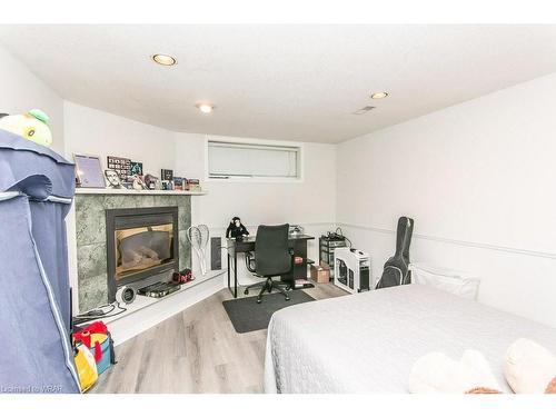 464 Hazel Street, Waterloo, ON - Indoor Photo Showing Bedroom With Fireplace
