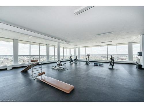 906-375 King Street N, Waterloo, ON - Indoor Photo Showing Gym Room