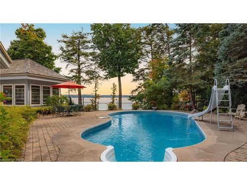 153 Bay Street, Oro-Medonte, ON - Outdoor With In Ground Pool With Deck Patio Veranda With Backyard