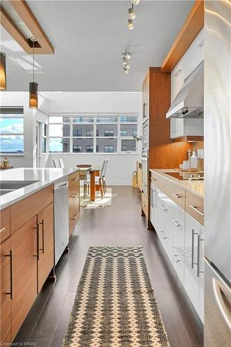 707-112 Benton Street, Kitchener, ON - Indoor Photo Showing Kitchen With Double Sink