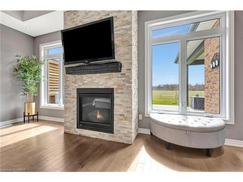 191 #53 Highway, Cathcart, ON - Indoor Photo Showing Living Room With Fireplace