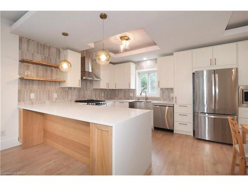 705 Salzburg Drive, Waterloo, ON - Indoor Photo Showing Kitchen With Stainless Steel Kitchen With Upgraded Kitchen