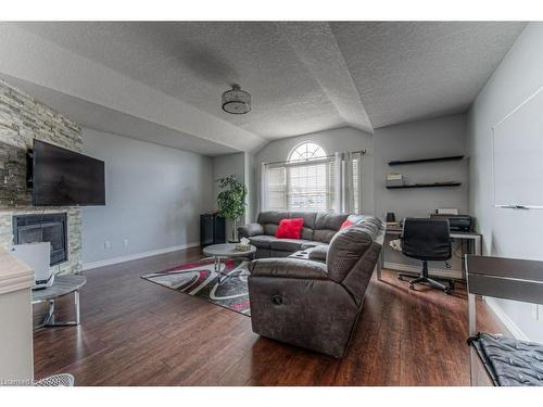 54 Donnenwerth Drive, Kitchener, ON - Indoor Photo Showing Living Room With Fireplace