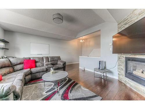 54 Donnenwerth Drive, Kitchener, ON - Indoor Photo Showing Living Room With Fireplace