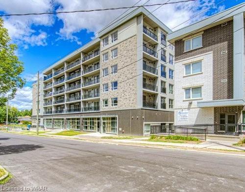 B404-275 Larch Street, Waterloo, ON - Outdoor With Balcony With Facade