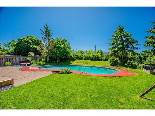 71 Handorf Drive, Cambridge, ON - Outdoor With In Ground Pool With Backyard