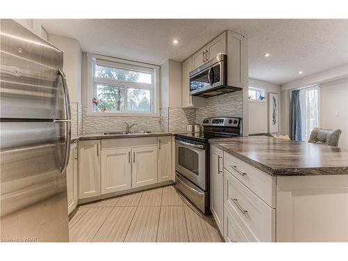 A-489 East Avenue, Kitchener, ON - Indoor Photo Showing Kitchen With Double Sink