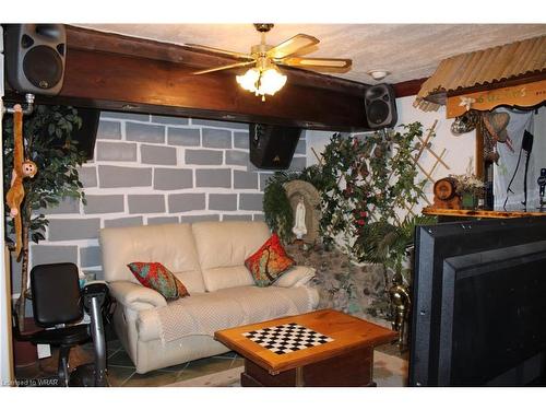 287 Courtland Avenue E, Kitchener, ON - Indoor Photo Showing Living Room With Fireplace