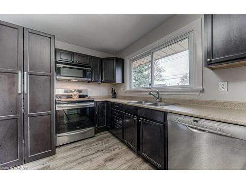 295 Connaught Street, Kitchener, ON - Indoor Photo Showing Kitchen With Double Sink