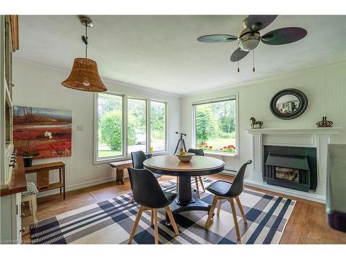 13 Birch Trail, Puslinch, ON - Indoor Photo Showing Dining Room With Fireplace