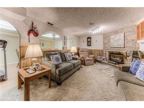 83 The Greenway Way, Cambridge, ON - Indoor Photo Showing Living Room With Fireplace