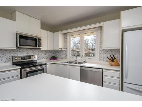 176 Greenbrook Drive, Kitchener, ON - Indoor Photo Showing Kitchen With Double Sink