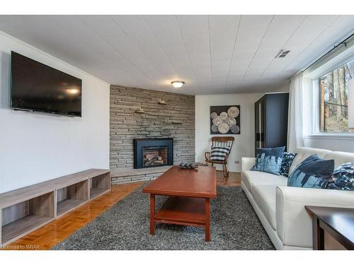 176 Greenbrook Drive, Kitchener, ON - Indoor Photo Showing Living Room With Fireplace