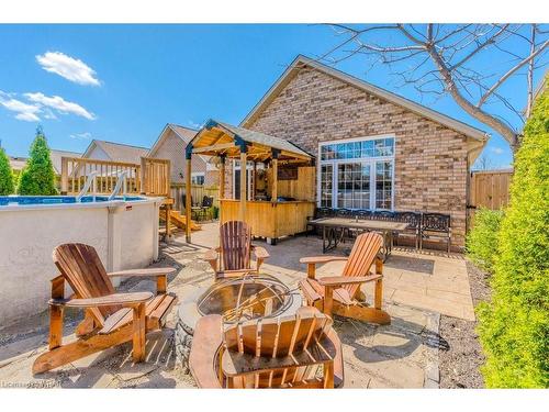 148 Mcnichol Drive, Cambridge, ON - Outdoor With Above Ground Pool With Deck Patio Veranda