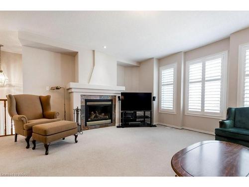 354 Dearborn Boulevard, Waterloo, ON - Indoor Photo Showing Living Room With Fireplace