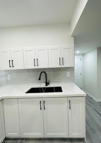 Legal Basement-1273 Whitney Terrace, Milton, ON - Indoor Photo Showing Kitchen With Double Sink