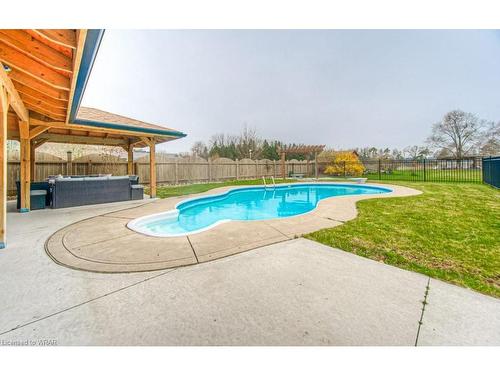 1247 Colborne Street W, Brantford, ON - Outdoor With In Ground Pool With Backyard