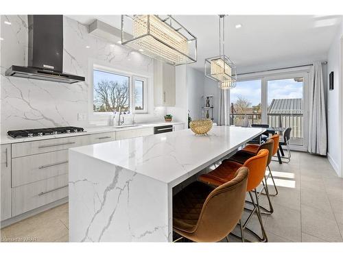 24 Sylvia Street, Kitchener, ON - Indoor Photo Showing Kitchen With Upgraded Kitchen