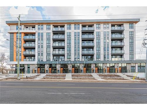 607-312 Erb Street W, Waterloo, ON - Outdoor With Balcony With Facade