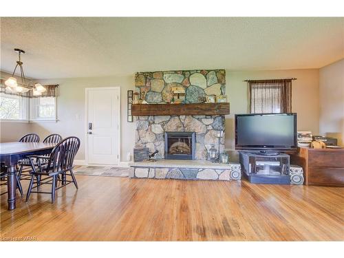 298 London Road S, Mount Forest, ON - Indoor Photo Showing Living Room With Fireplace