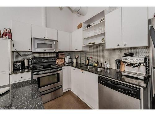 217-404 King Street W, Kitchener, ON - Indoor Photo Showing Kitchen With Double Sink