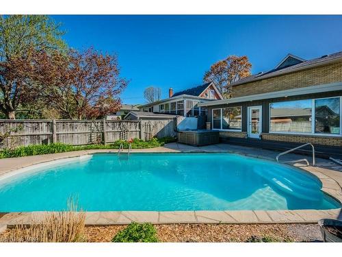 250 Royal Street, Waterloo, ON - Outdoor With In Ground Pool With Deck Patio Veranda With Backyard
