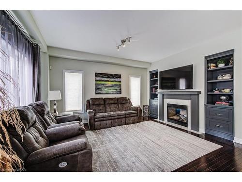 75 Condor Street, Kitchener, ON - Indoor Photo Showing Living Room With Fireplace