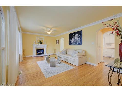 1747 Queenston Road, Cambridge, ON - Indoor Photo Showing Living Room With Fireplace
