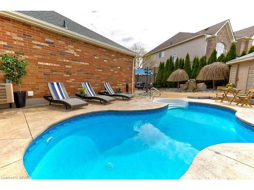 2 Knox Court, Kitchener, ON - Outdoor With In Ground Pool With Deck Patio Veranda With Backyard