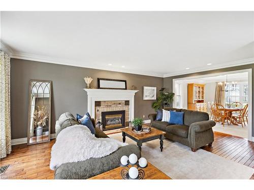 20750 Rebecca Road, Thorndale, ON - Indoor Photo Showing Living Room With Fireplace