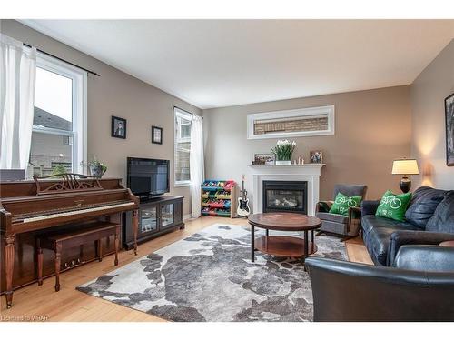 35 Hawkswood Drive, Kitchener, ON - Indoor Photo Showing Living Room With Fireplace