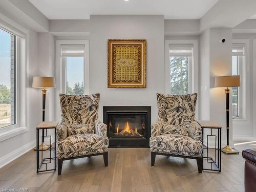 30 Ridgemount Street, Kitchener, ON - Indoor Photo Showing Living Room With Fireplace