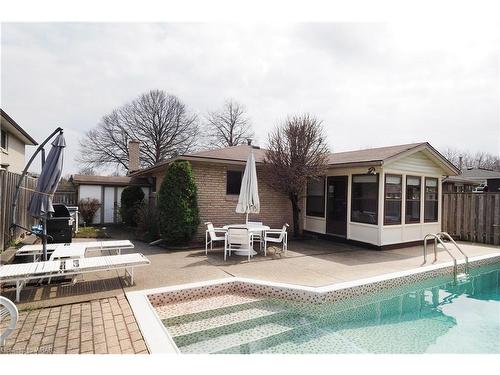 208 Holborn Drive, Kitchener, ON - Outdoor With In Ground Pool