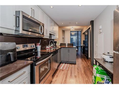 S603-330 Phillip Street, Waterloo, ON - Indoor Photo Showing Kitchen With Stainless Steel Kitchen