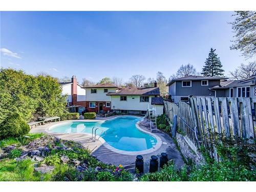114 Fourth Avenue, Cambridge, ON - Outdoor With In Ground Pool With Backyard
