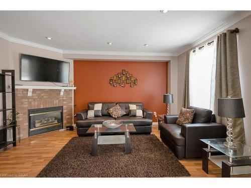 36 Colleyville Street, Brampton, ON - Indoor Photo Showing Living Room With Fireplace