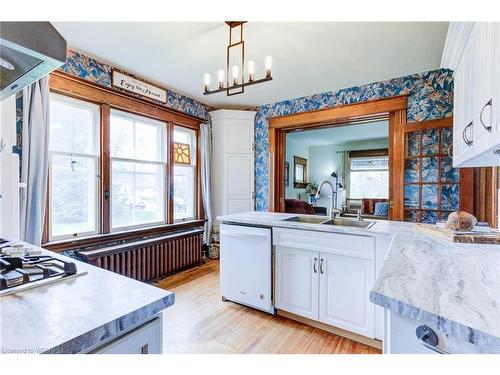 134 Webb Street, Harriston, ON - Indoor Photo Showing Kitchen With Double Sink