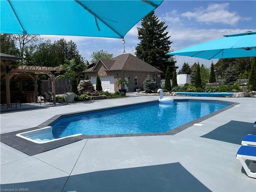 1548 Roseville Road, Roseville, ON - Outdoor With In Ground Pool With Backyard
