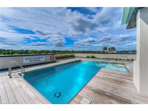 707-181 King Street S, Waterloo, ON - Outdoor With In Ground Pool With View