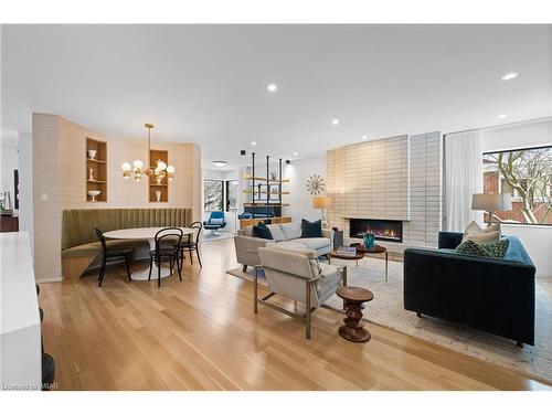 66 Metcalfe Street, Guelph, ON - Indoor Photo Showing Living Room With Fireplace