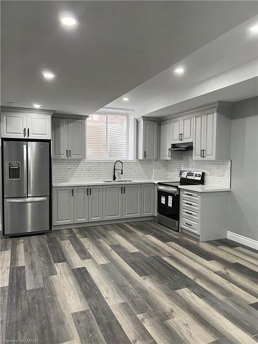 Basement-285 Sedgewood Street, Kitchener, ON - Indoor Photo Showing Kitchen With Upgraded Kitchen